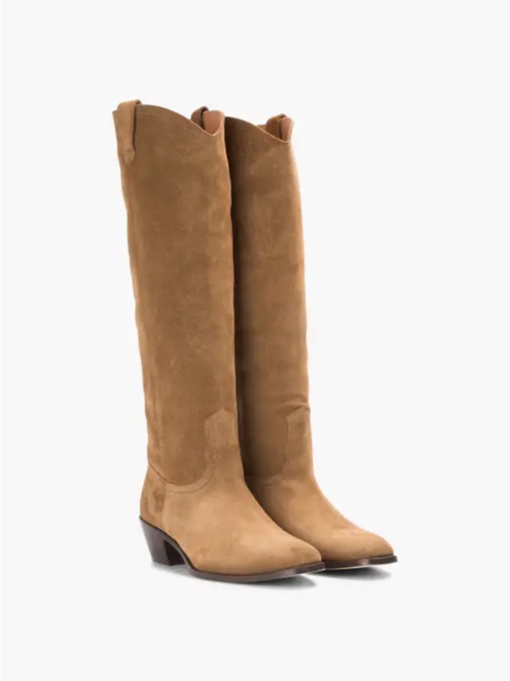 Vanessa Bruno Brown Suede Santiag Tall Western Boot